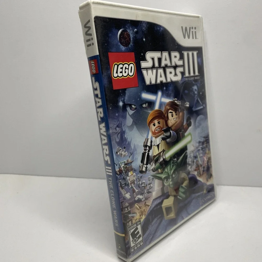 LEGO Star Wars III: The Clone Wars w/ Disc & Case Nintendo Wii E10+ NTSC-U/C